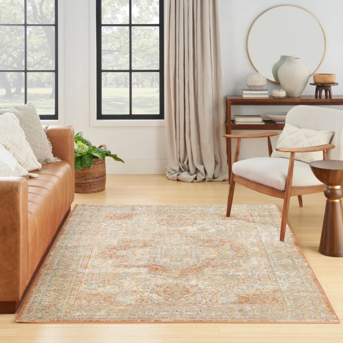 Nourison Nourison Essentials Persian Beige Rust NRE07 5 ft. X 7 ft. Rect. Rug