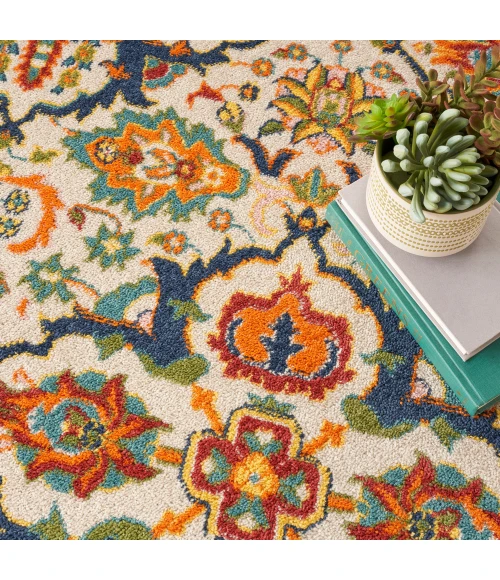 Nourison Allur Area Rug ALR03 Ivory Multicolor