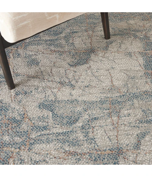 Nourison Rustic Textures Area Rug RUS15-Light Grey/Blue
