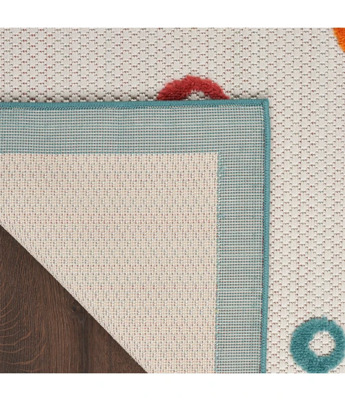 Nourison Aloha Area Rug ALH27 Teal Multi