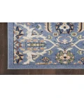 Nourison Allur Light Blue ALR03 7 ft. 10 in. X 9 ft. 10 in. Rectangle Rug