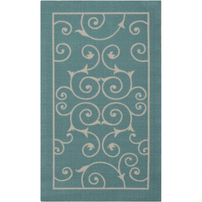 Nourison Home & Garden Area Rug RS019-Light Blue