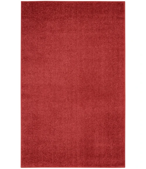 Nourison Essentials Brick Red Area Rug NRE01-Brick Red