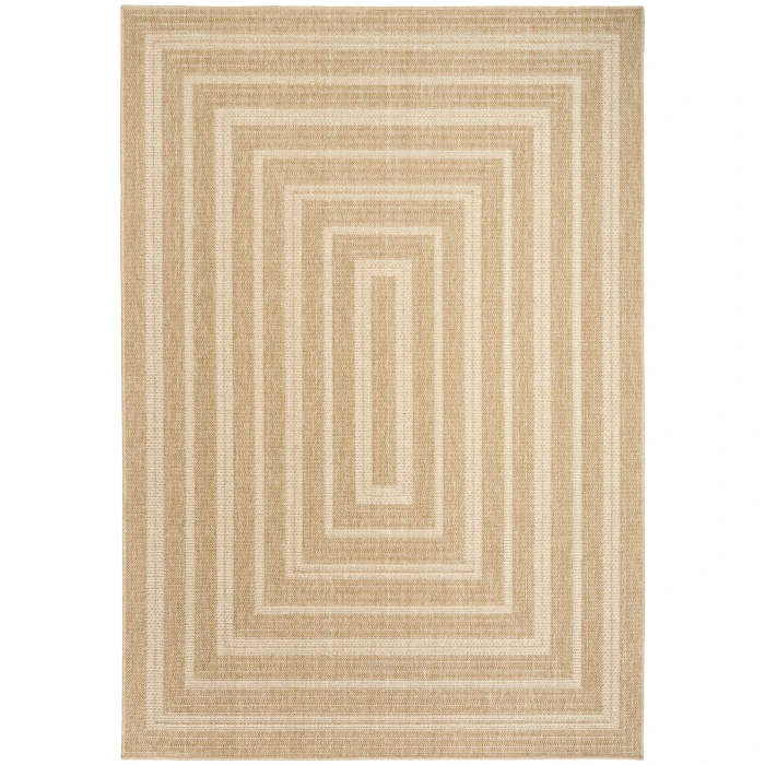 Nourison Tulum Taupe Ivory TLM04 6 ft. X 9 ft. Rect. Rug
