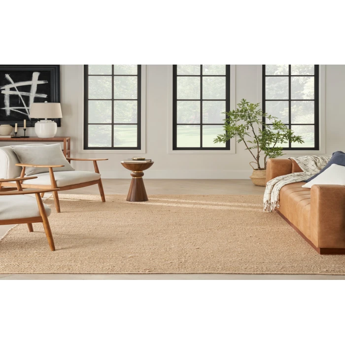 Nourison Natural Jute Bleached NJT01 12 ft. X 15 ft. Rectangle Rug