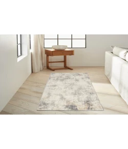 Calvin Klein CK005 Enchanting ECH07 Ivory Grey 2 ft. 3 in. X 7 ft. 3 in. Area Rug