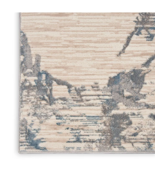 Calvin Klein Enchanting Area Rug ECH01 Ivory/Grey/Blue