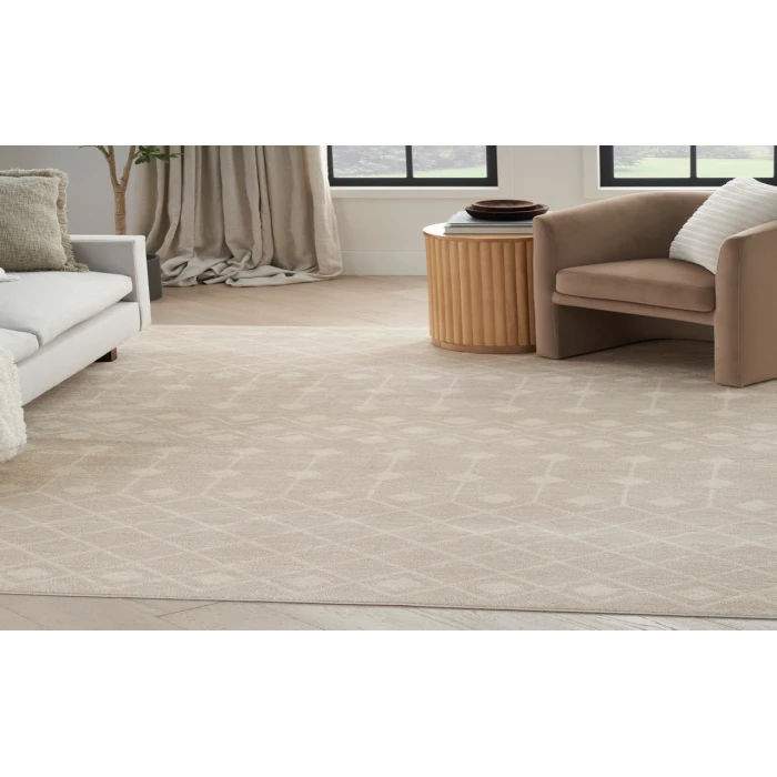 Nourison Grafix Beige GRF37 9 ft. X 12 ft. Rectangle Rug