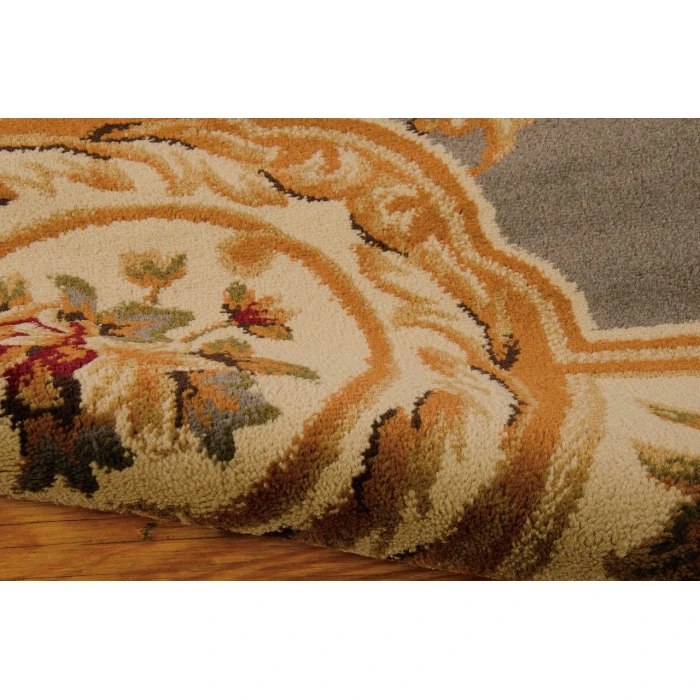 Nourison Paramount Grey Blue PAR37 2ft.2in. x 7ft.3in. Rect. Rug