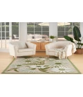 Nourison Aloha Ivory Green ALH33 3 ft. 6 in. X 5 ft. 6 in. Rectangle Rug