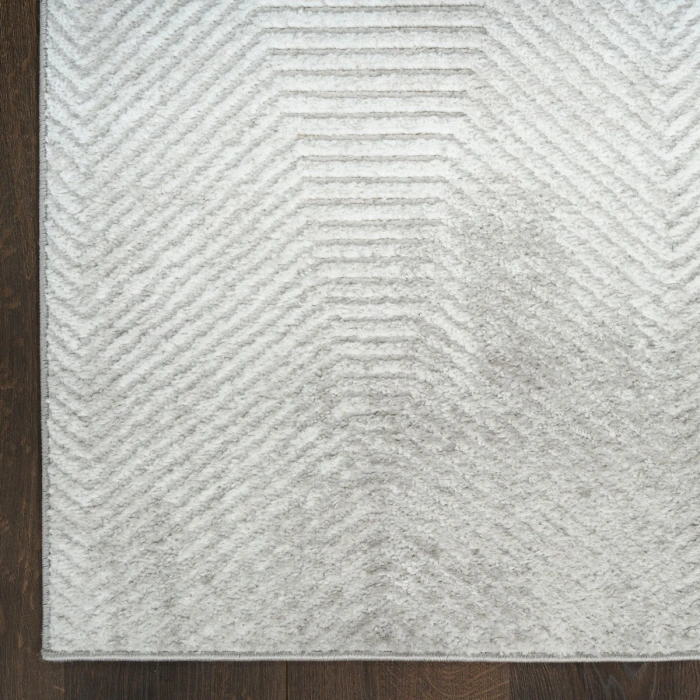 Nourison Dekor Grey DEK04 7 ft. 10 in. X 9 ft. 10 in. Rect. Rug