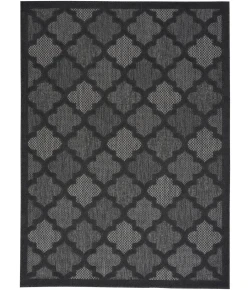 Nourison Home Easy Care NES01 Charcoal Black 6 ft. X 9 ft. Area Rug