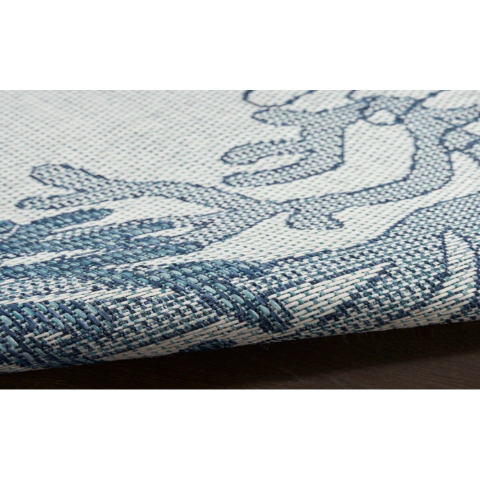 Nourison Garden Oasis Blue GOA05 3 ft. X 5 ft. Rectangle Rug
