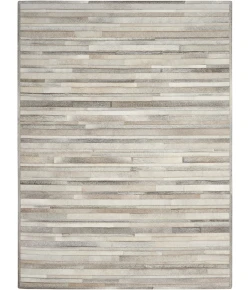 Calvin Klein Home Prairie PRA1 Silver 5 ft. 6 in. X 7 ft. 5 in. Area Rug