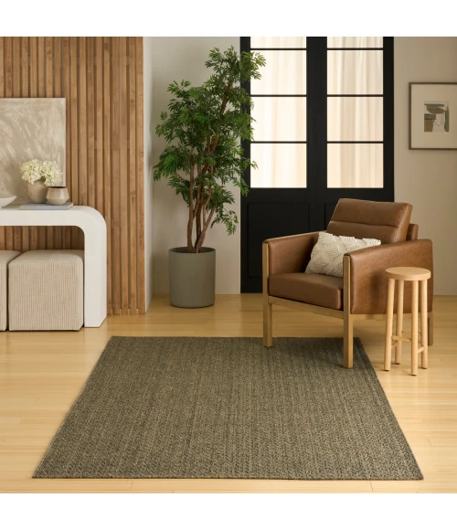 Nourison Tulum Olive TLM02 6 ft. X 9 ft. Rect. Rug