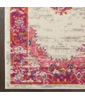 Nourison Passion Area Rug PSN03 Ivory/Fuchsia 10' x 14'