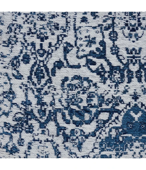 Nourison Damask Area Rug DAS06-Ivory/Navy