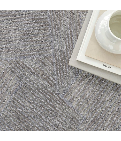 Michael Amini Ma30 Star Area Rug SMR01 Slate 4' x 6'