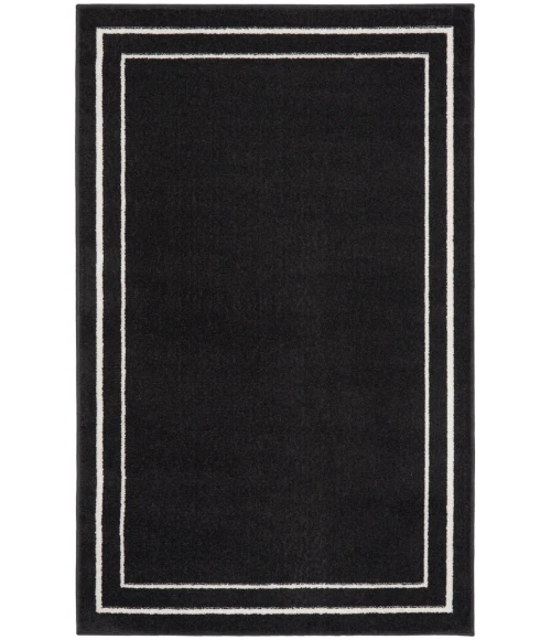 Nourison Nourison Essentials Area Rug NRE02 Black Ivory