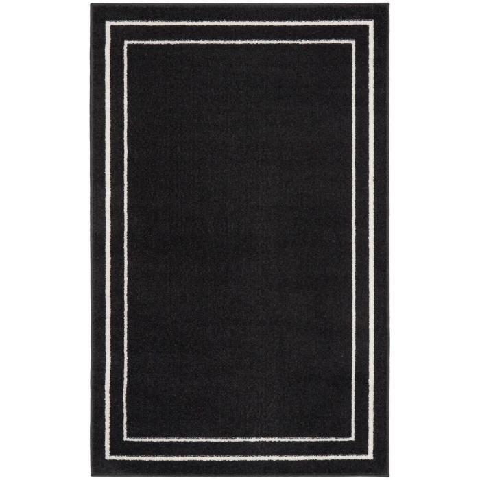Nourison Nourison Essentials Area Rug NRE02 Black Ivory