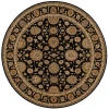 Nourison Home Living Treasures LI05 Black 7 ft. 10 in. Round Area Rug
