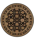 Nourison Living Treasures Round Area Rug LI05-Black