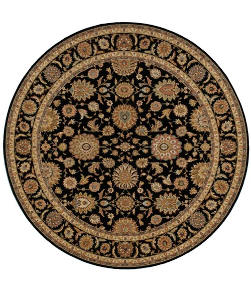 Nourison Living Treasures Round Area Rug LI05-Black