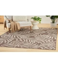 Nourison Garden Oasis Mocha GOA01 6 ft. X 9 ft. Rectangle Rug