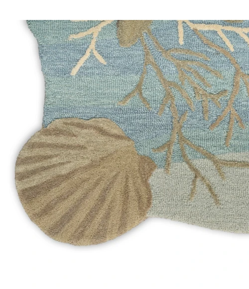 Nourison Waterside Blue WRS01 8 ft. X 10 ft. Rect. Rug