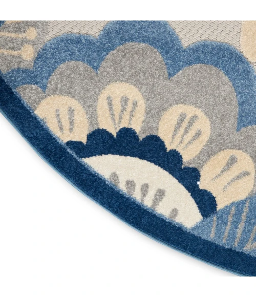 Nourison Aloha Area Rug ALH25-Blue/Grey
