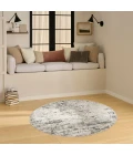 Nourison Quarry Ivory Blue Grey QUA01 4 ft. X Round Rug