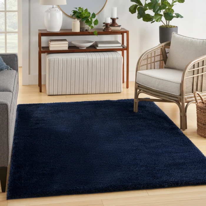 Nourison Pacific Shag Area Rug PCS01 Navy
