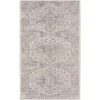Nourison Home Astra Machine Washable ASW12 Silver Grey 2 ft. X 6 ft. Area Rug