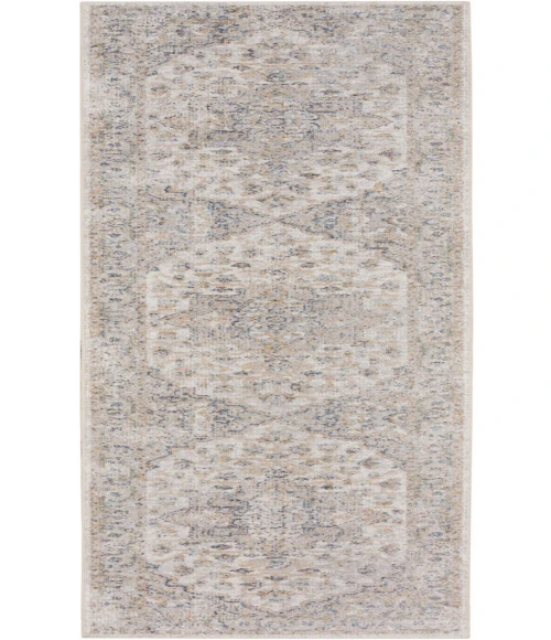 Nourison Astra Machine Washable Silver Grey ASW12 2 ft. X 6 ft. Rectangle Rug