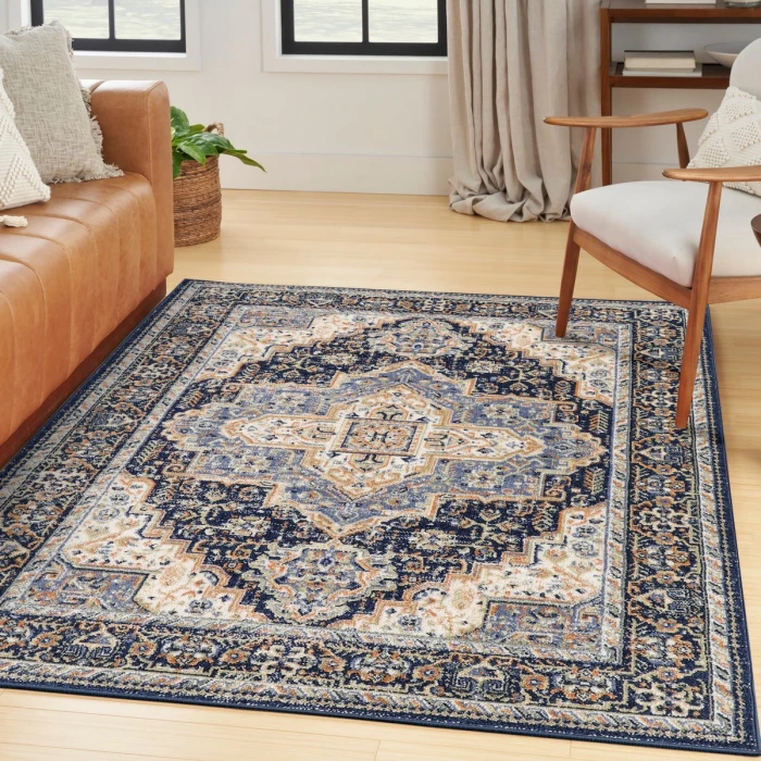 Nourison Nourison Essentials Persian Navy NRE07 4 ft. X 6 ft. Rect. Rug