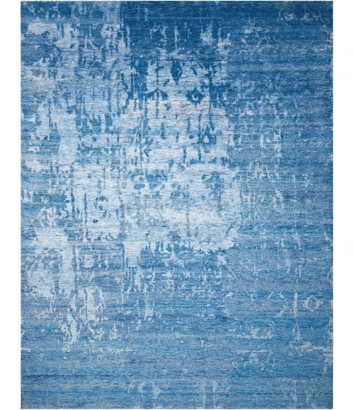 Nourison Home Silk Shadows Blue SHA10 8ft.6in. x 11ft.6in. Rect. Rug