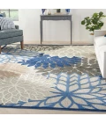Nourison Aloha Area Rug ALH05 Blue/Multicolor 10' x 14'