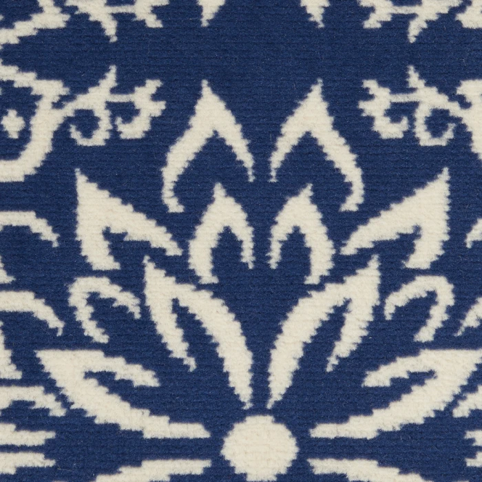 Nourison Jubilant Area Rug JUB06 Navy/Ivory