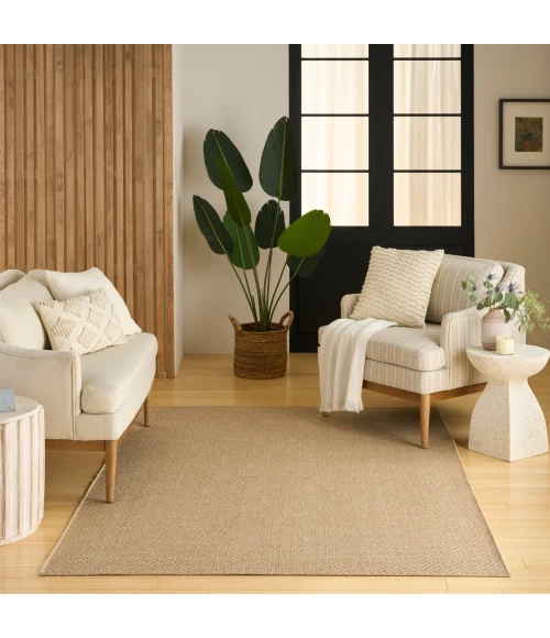 Nourison Tulum Taupe TLM03 6 ft. X 9 ft. Rect. Rug