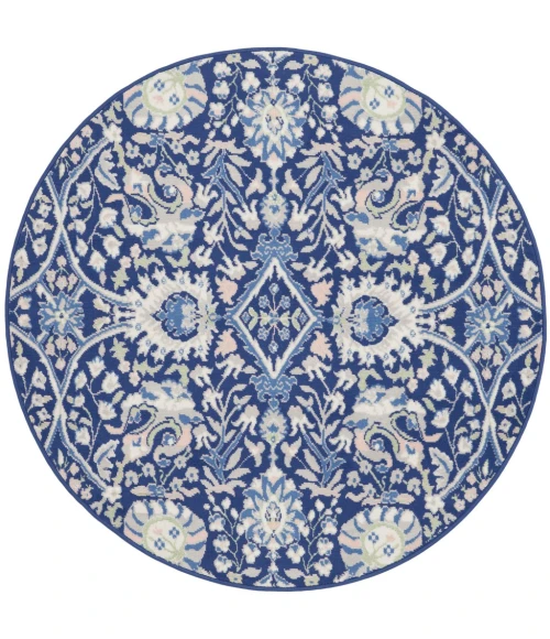 Nourison Whimsicle Area Rug WHS10-Navy Multicolor