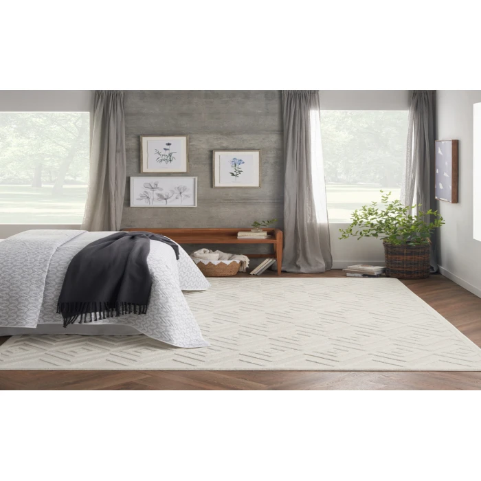Nourison Versatile Ivory White NRV01 10 ft. X 14 ft. Rectangle Rug