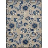 Nourison Home Aloha ALH17 Natural Blue 7 ft. 10 in. X 10 ft. 6 in. Area Rug