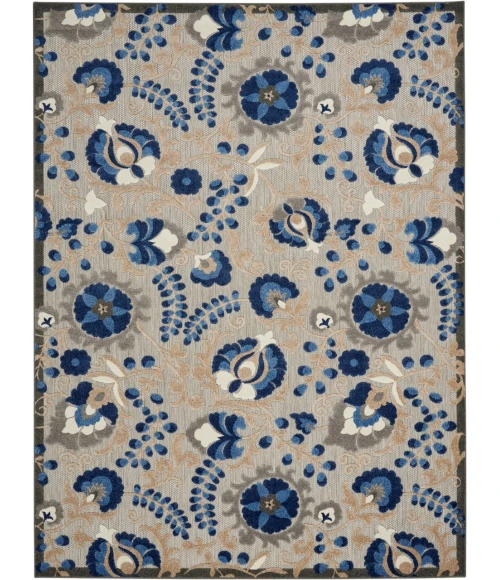 Nourison Aloha Area Rug ALH17-Natural/Blue