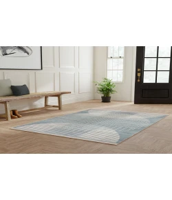 Nourison Home Astra Machine Washable ASW03 Blue 5 ft. 3 in. X 7 ft. Area Rug