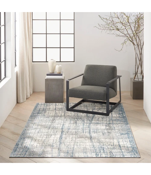 Calvin Klein Rush Area Rug CK950 Ivory Blue