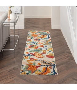 Nourison Home Allur ALR09 Ivory Multicolor 2 ft. 3 in. X 7 ft. 6 in. Area Rug