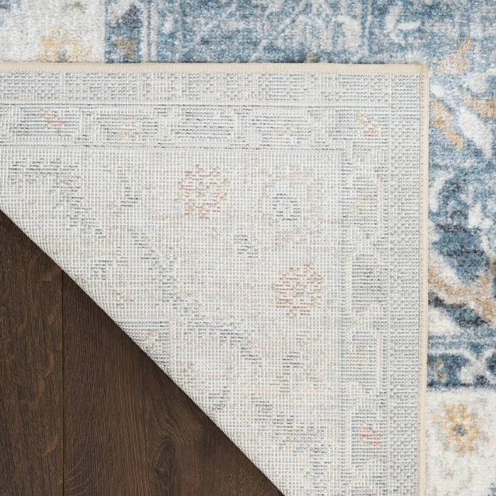 Nourison Astra Machine Washable Blue ASW20 4 ft. X 6 ft. Rect. Rug