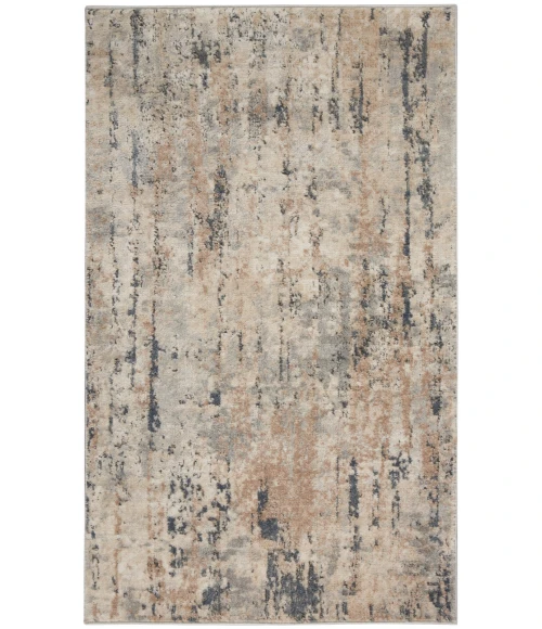Nourison Quarry Beige Grey QUA01 3 ft. X 5 ft. Rect. Rug