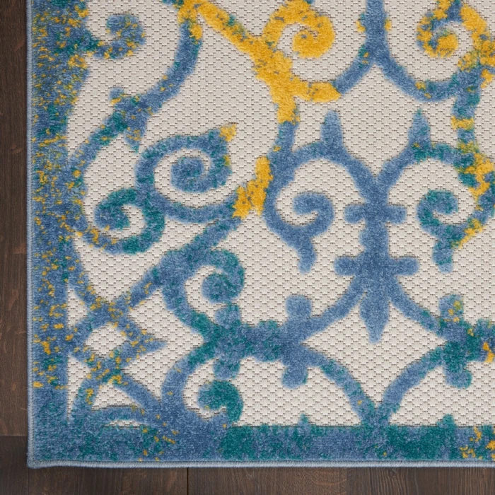 Nourison Aloha Area Rug ALH21-Ivory Blue
