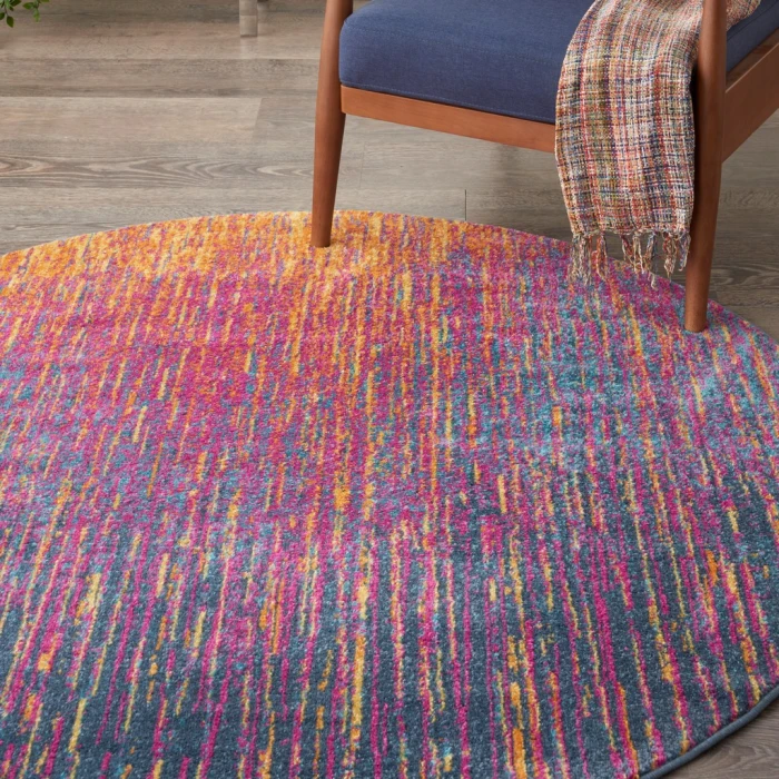 Nourison Passion Round Area Rug PSN09-Multicolor